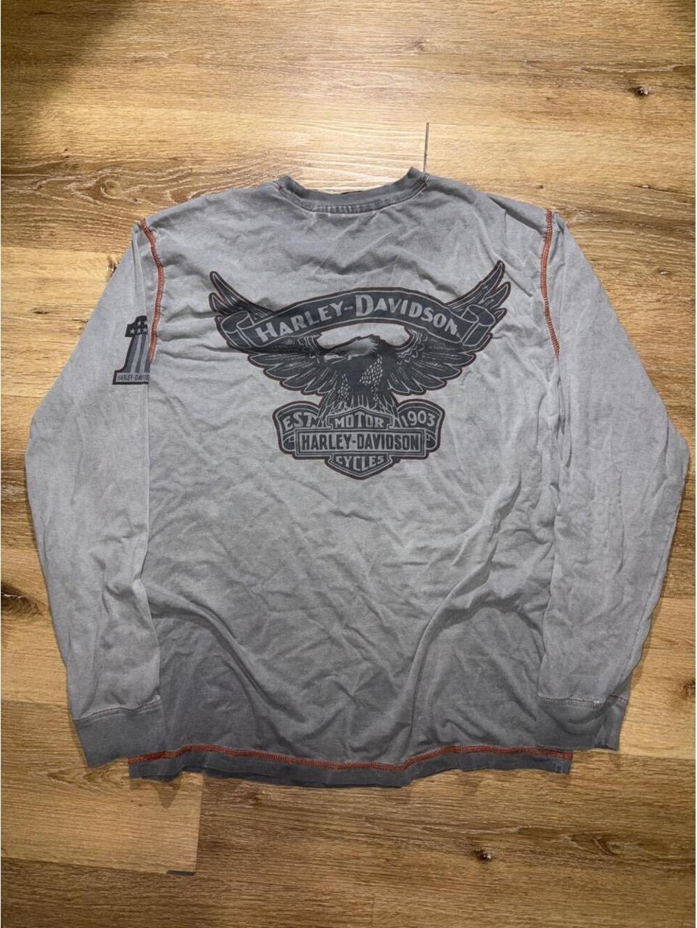 Harley Davidson MotorClothes Eagle Long Sleeve Graphic Shirt Men’s Medium